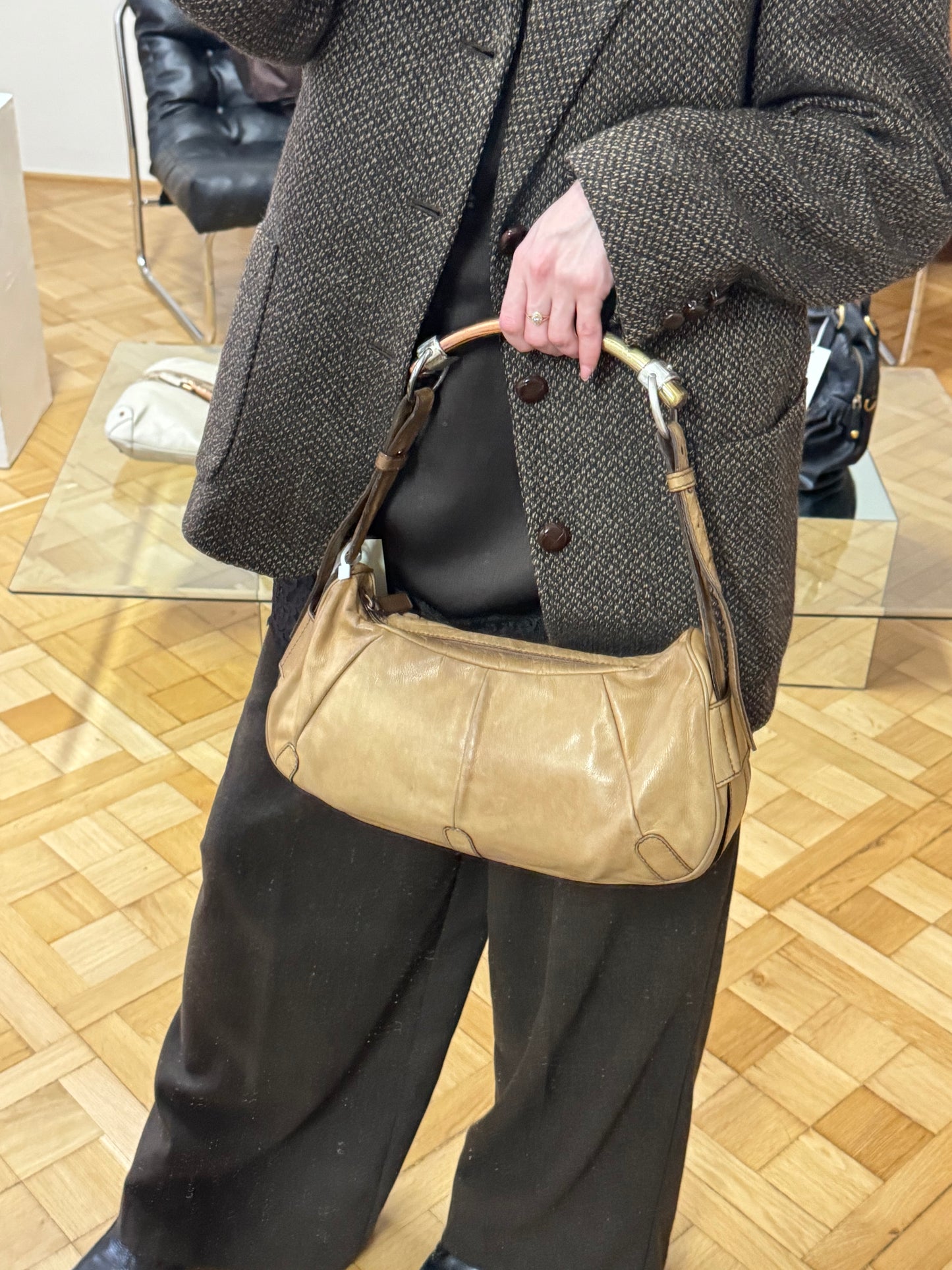 YVES SAINT LAURENT MOMBASA TRI COLOR METAL BEIGE BY TOM FORD