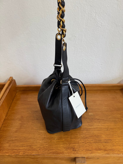 CHANEL BUCKET BAG CC LOGO & POUCH