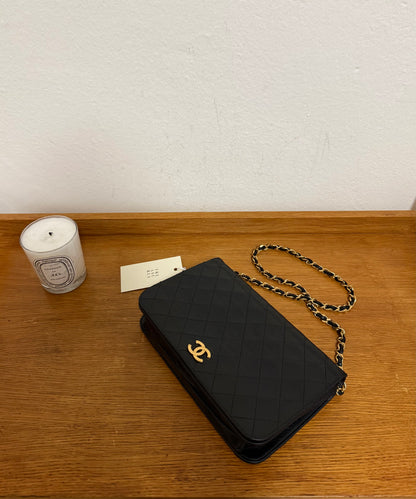 CHANEL FULL FLAP LAMBSKIN BLACK
