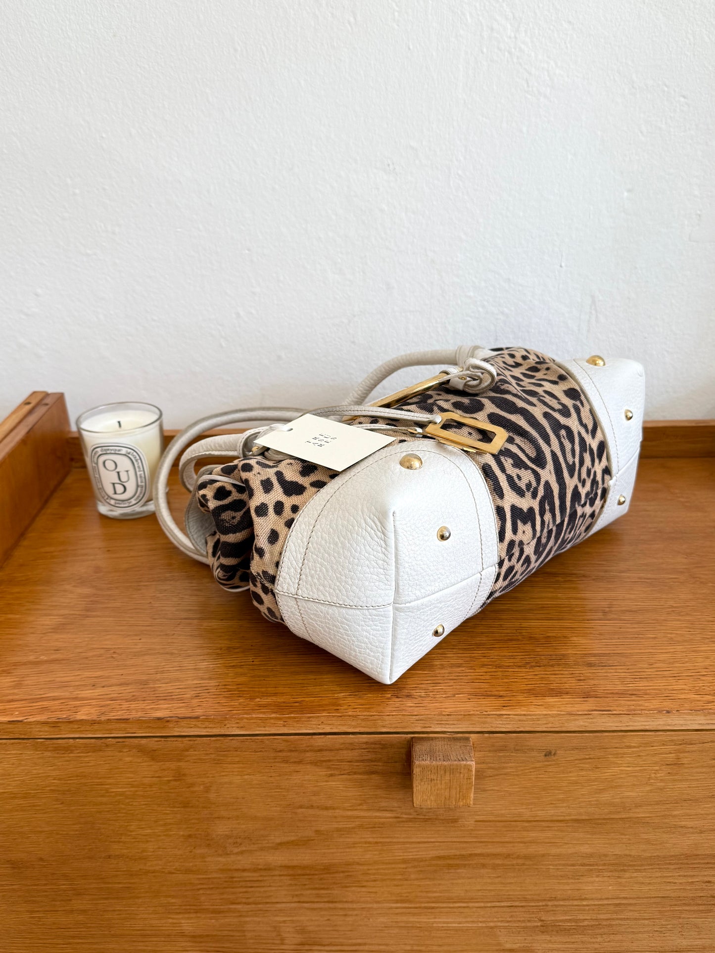 DOLCE & GABBANA LEOPARD SHOULDER BAG