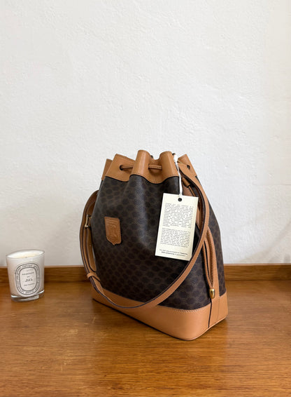 CELINE MACADAM BUCKET BAG & POUCH