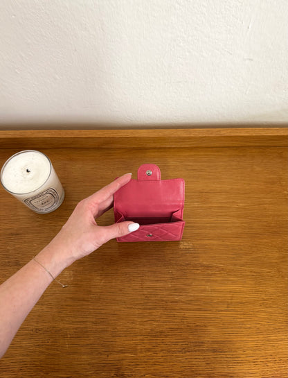 CHANEL MINI WALLET LAMBSKIN PINK