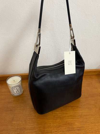 GUCCI LEATHER BLACK SHOULDER BAG BY TOM FORD