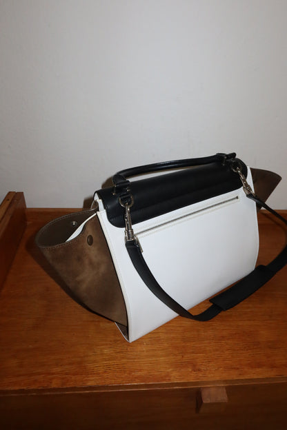 CELINE PHOEBE PHILO TRAPEZE BLACK WHITE