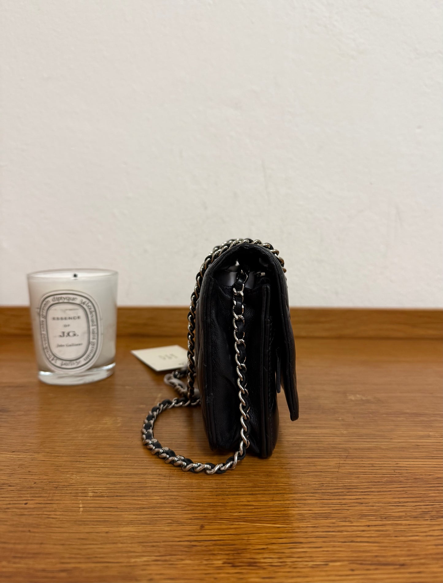 CHANEL WOC BLACK LAMBSKIN