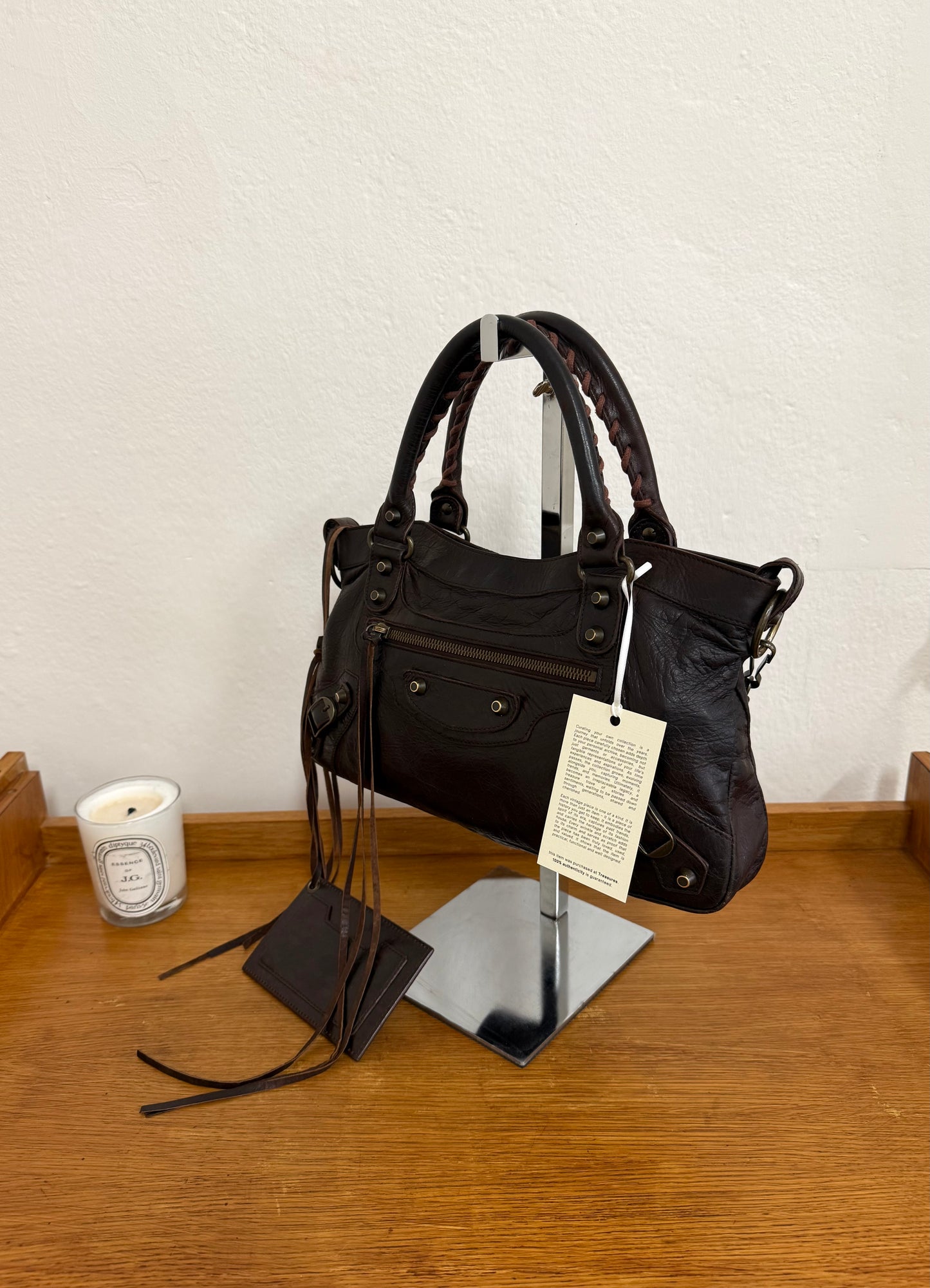 BALENCIAGA FIRST “SMALL CITY” BAG BROWN