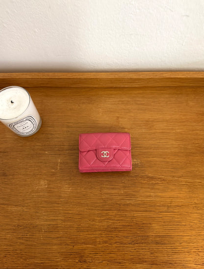 CHANEL MINI WALLET LAMBSKIN PINK