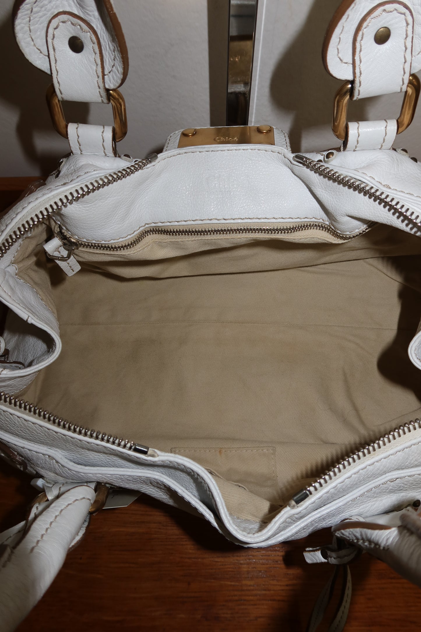 CHLOÉ PADDINGTON WHITE