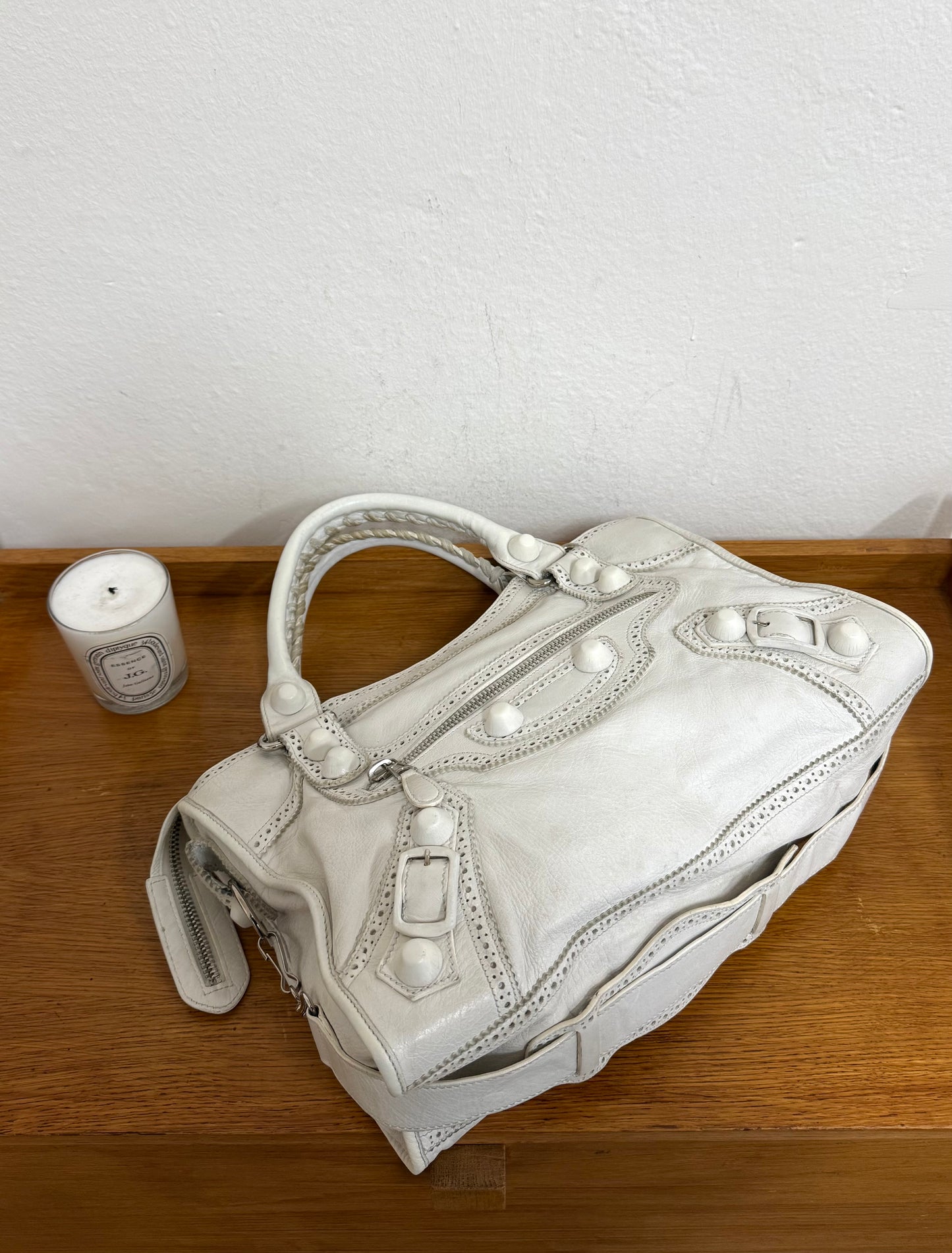 BALENCIAGA CITY BAG WHITE