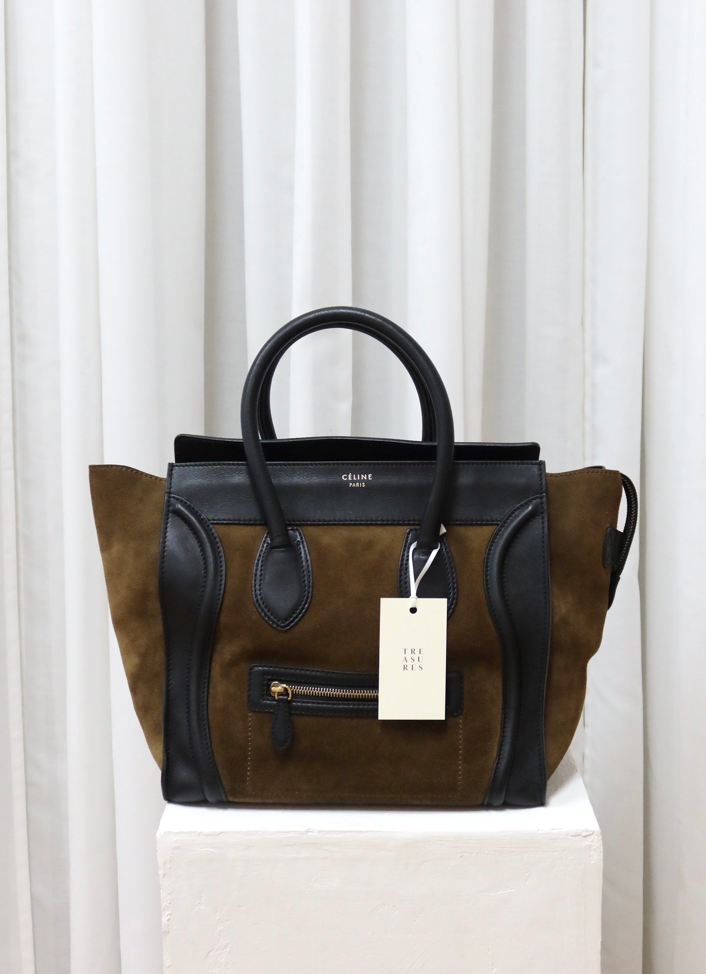 CELINE LUGGAGE BY PHOEBE PHILO SUEDE BAG