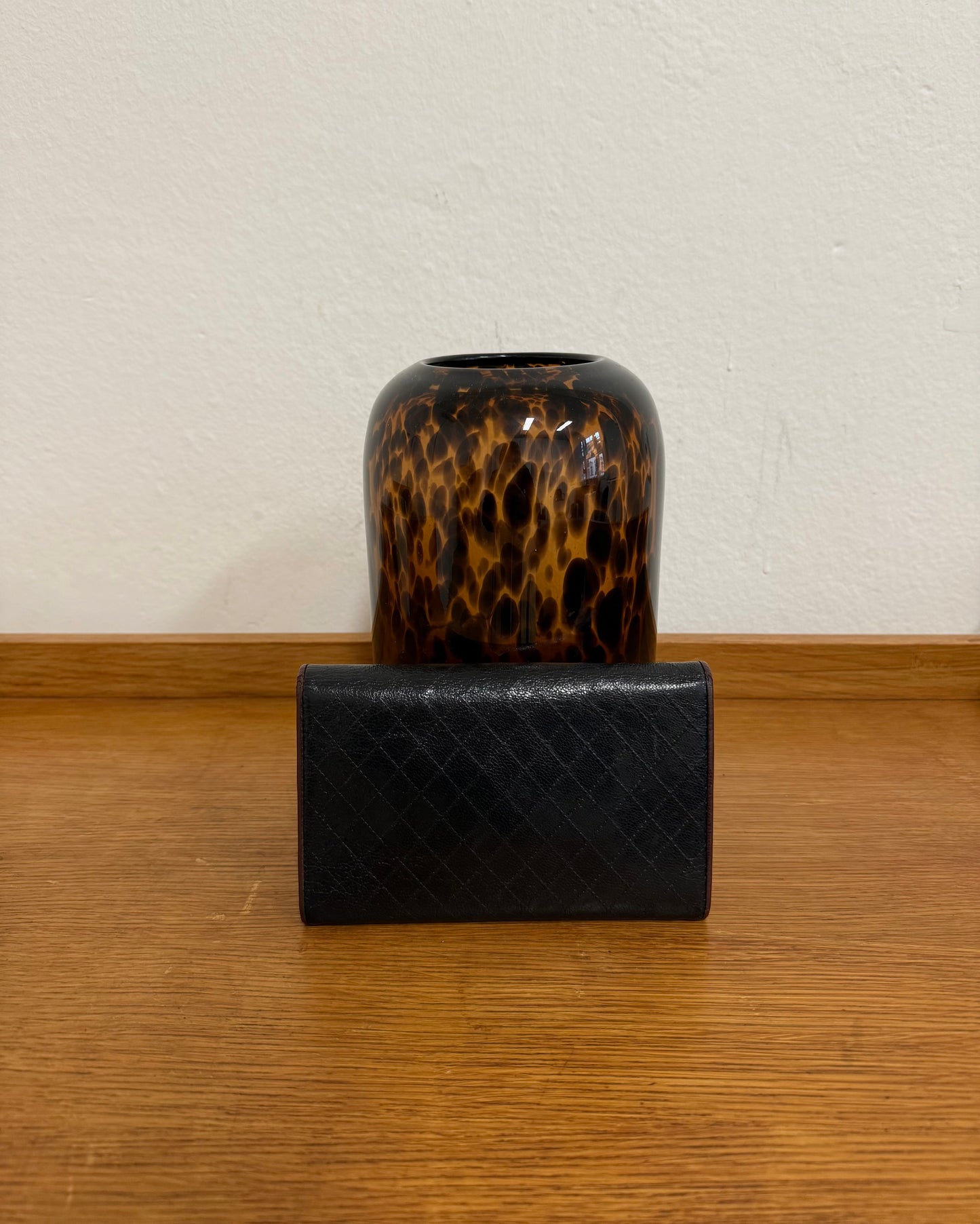 CHANEL WALLET GRAIN BURGUNDY BLACK