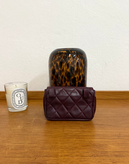 CHANEL BURGUNDY BELT BAG