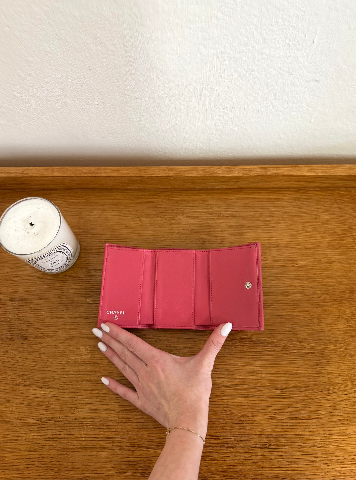 CHANEL MINI WALLET LAMBSKIN PINK