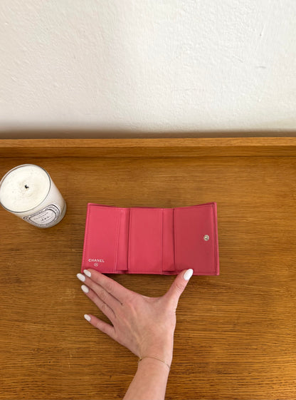 CHANEL MINI WALLET LAMBSKIN PINK
