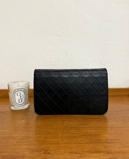 CHANEL FULL FLAP LAMBSKIN BLACK