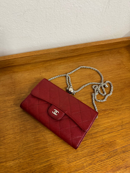 CHANEL CLASSIC WALLET CAVIAR RED