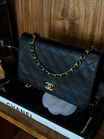 CHANEL SINGLE FULL FLAP BAG 24K GOLD