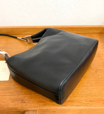 GUCCI LEATHER BLACK SHOULDER BAG BY TOM FORD