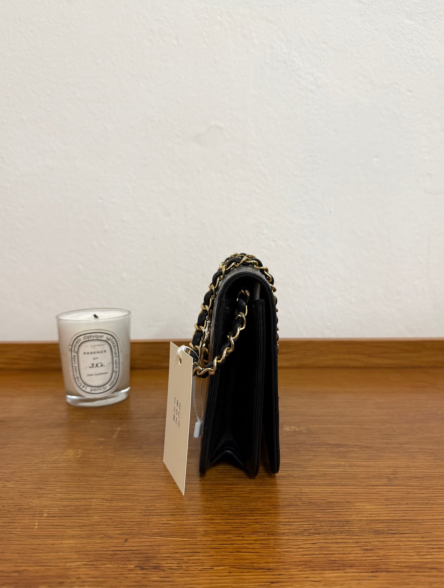 CHANEL FULL FLAP LAMBSKIN BLACK