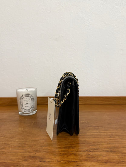 CHANEL FULL FLAP LAMBSKIN BLACK