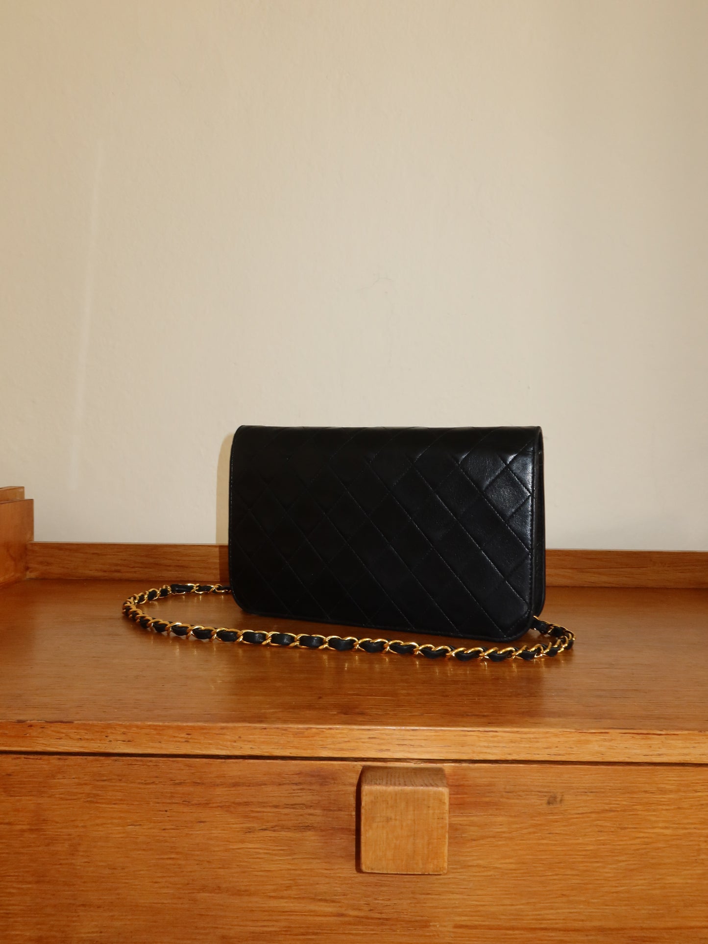 CHANEL SINGLE FULL FLAP BAG 24K GOLD