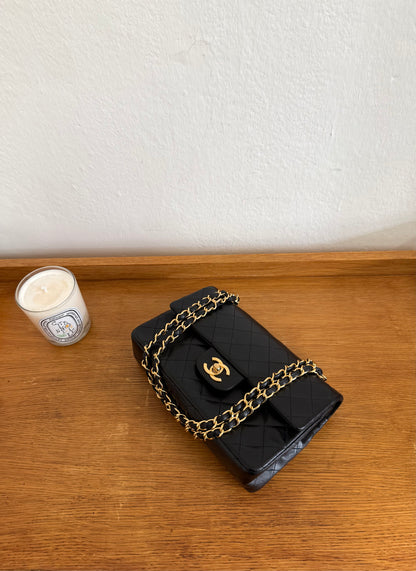 CHANEL CLASSIC DOUBLE FLAP BAG SMALL 24K GOLD