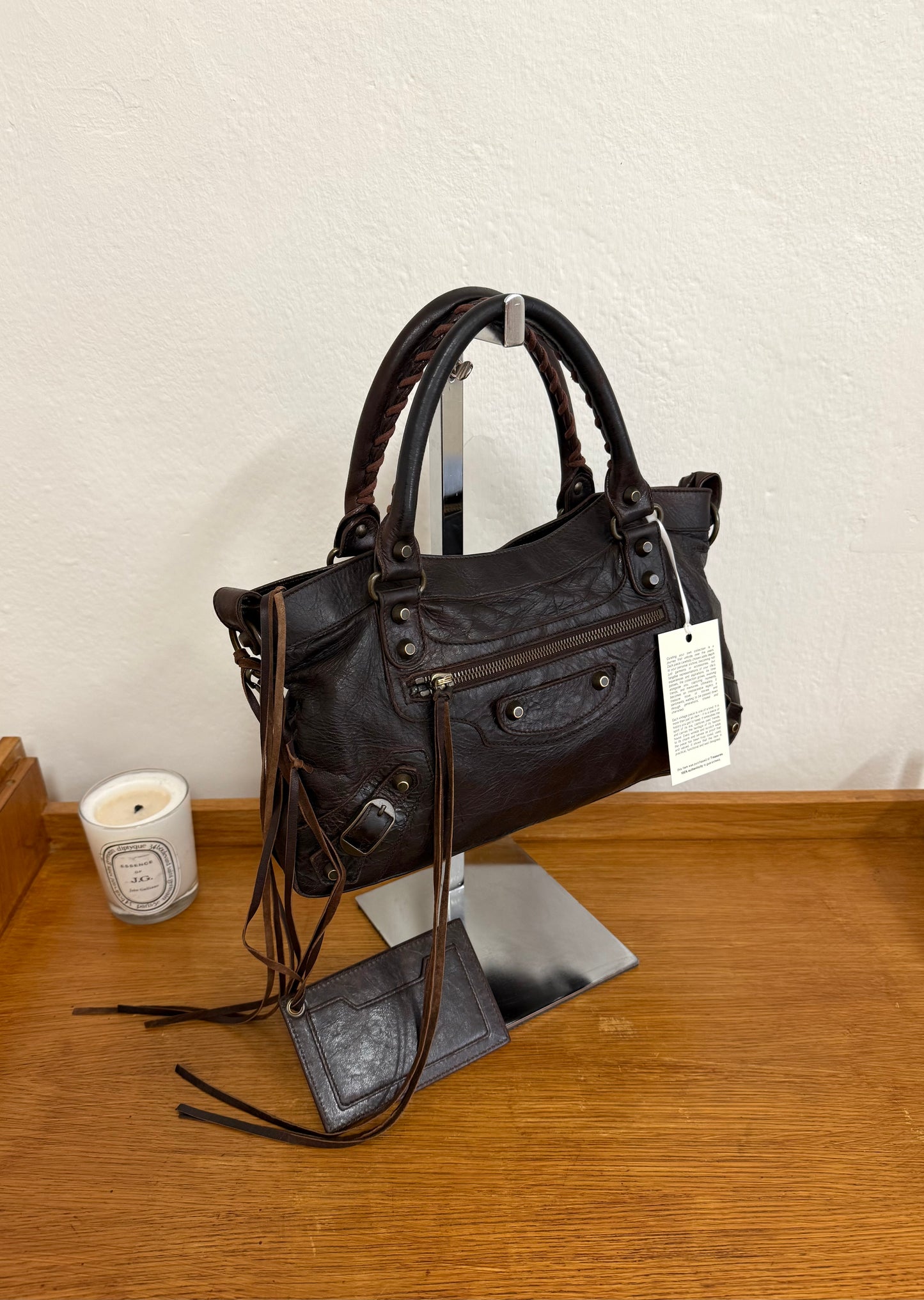 BALENCIAGA FIRST “SMALL CITY” BAG BROWN