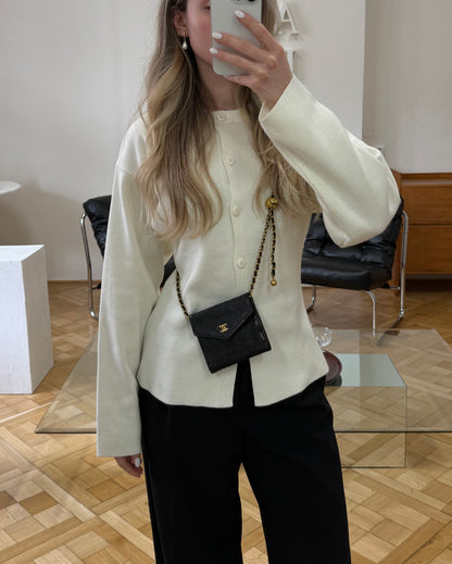 CHANEL LAMBSKIN DOUBLE SIDED WALLET