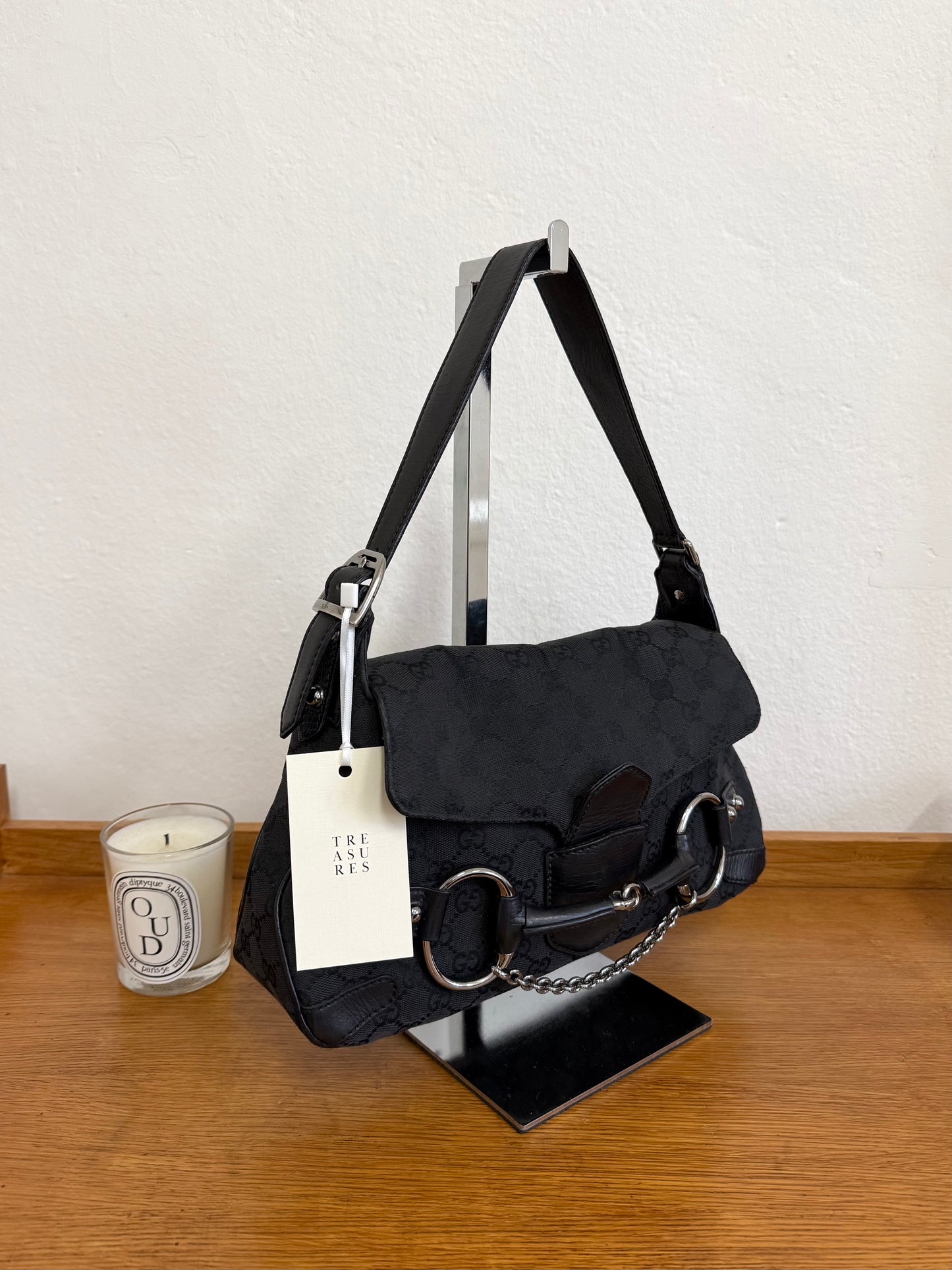 GUCCI HORSEBIT SHOULDER BAG GG