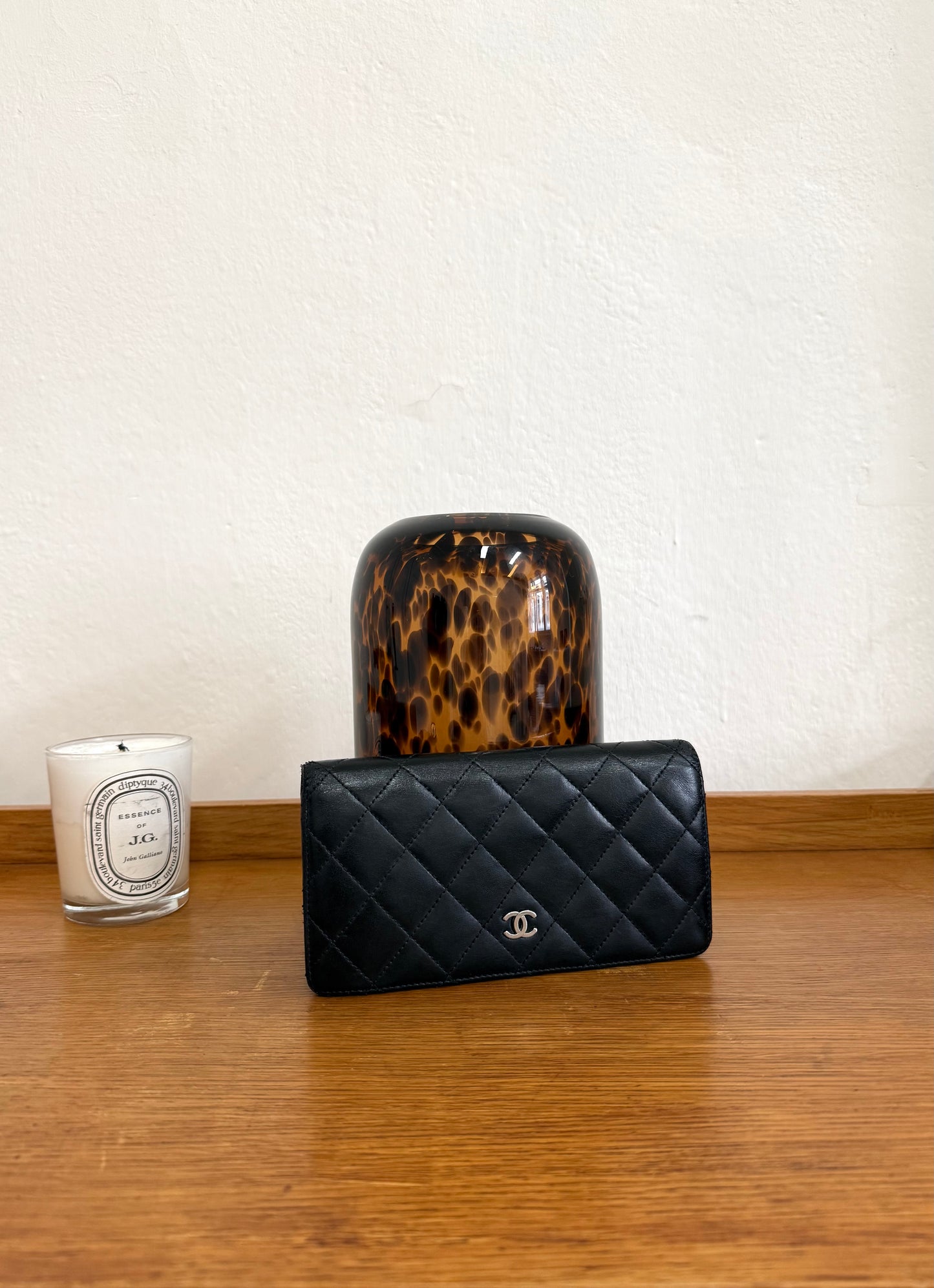 SERIES 14 CHANEL CLASSIC LONG WALLET LAMBSKIN BLACK