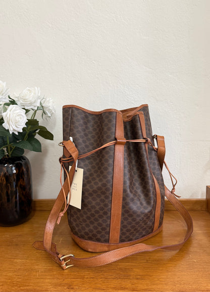 CELINE MACADAM BUCKET BAG