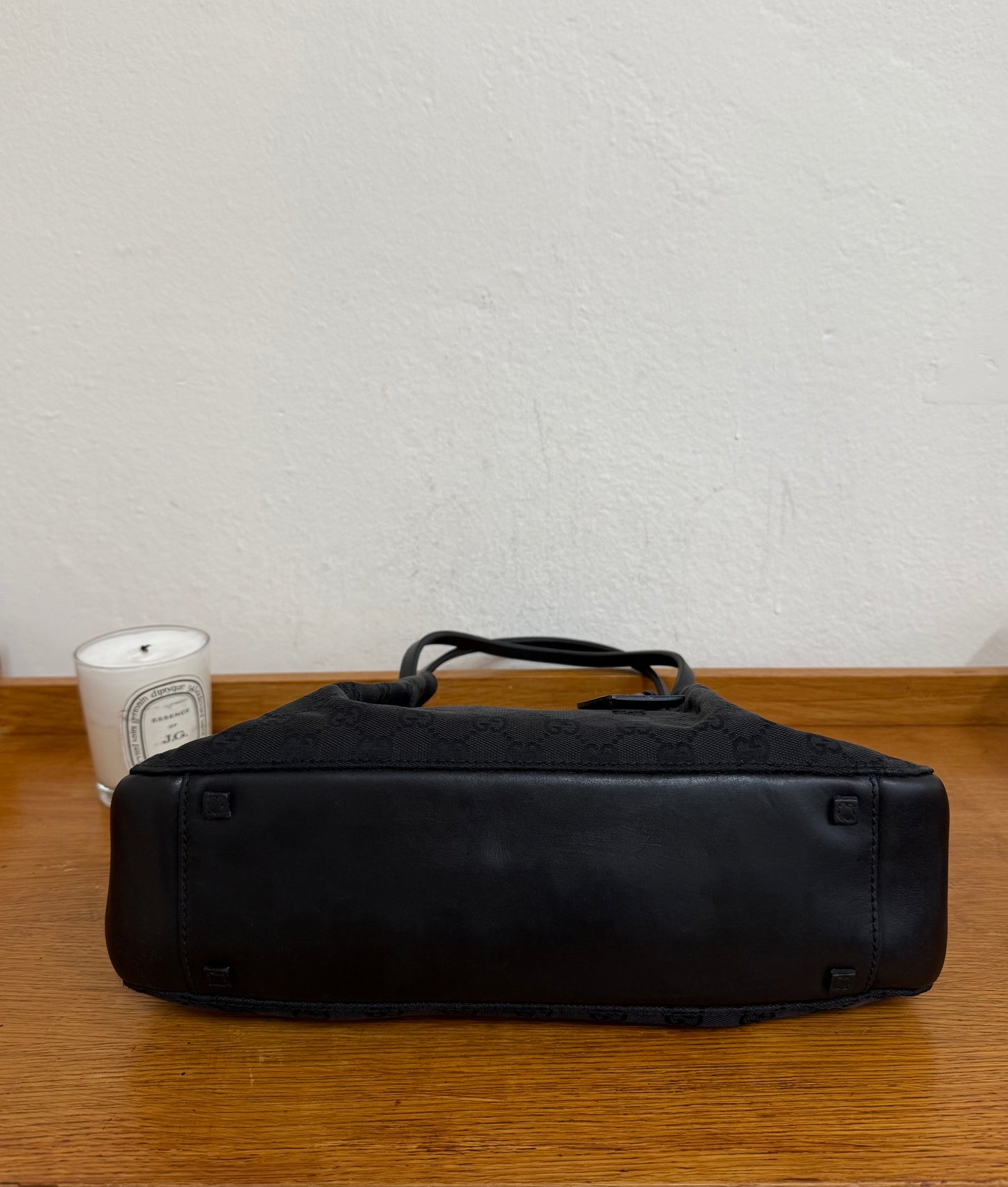 GUCCI GG SHOULDER BAG BLACK & POUCH TOM FORD ERA