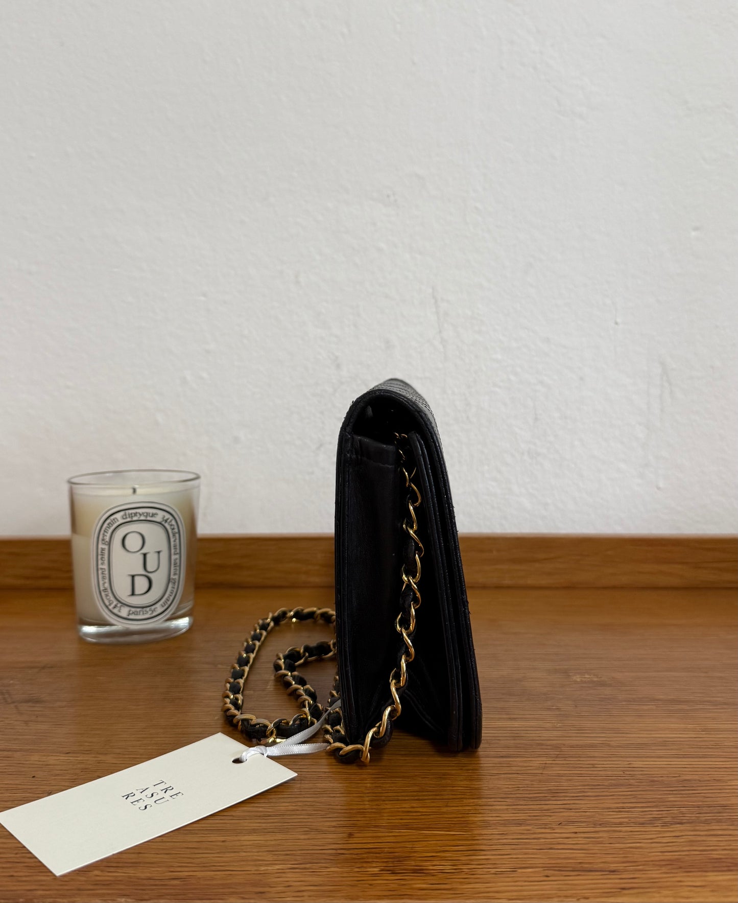 CHANEL FULL FLAP BLACK LAMBSKIN