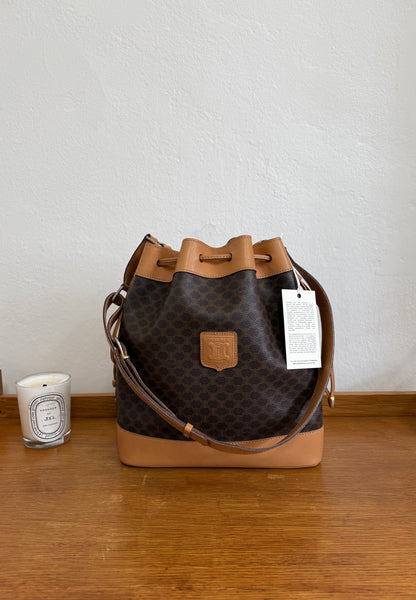 CELINE MACADAM BUCKET BAG & POUCH