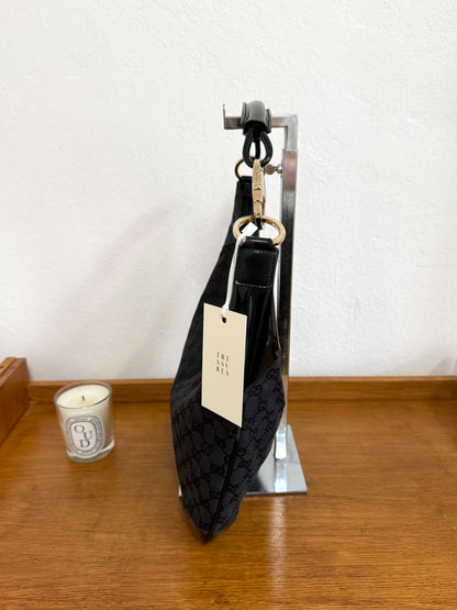 GUCCI HALF MOON HOBO BLACK BAG