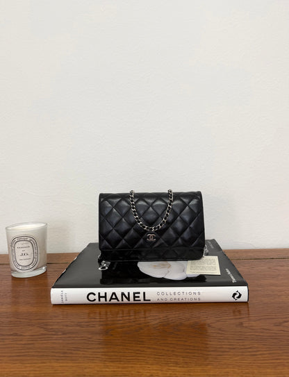 CHANEL WOC BLACK LAMBSKIN