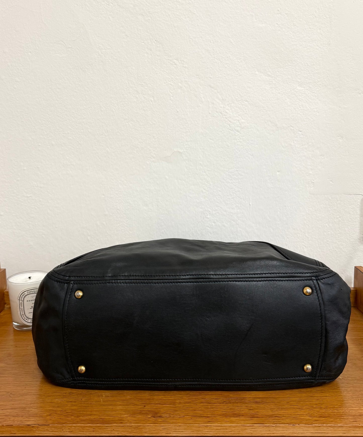 MIU MIU VITELLO LARGE SHOULDER BAG BLACK