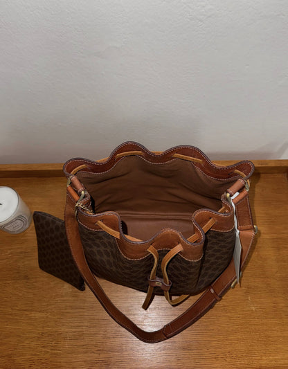 CELINE MACADAM BUCKET BAG & POUCH