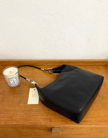 GUCCI LEATHER BLACK SHOULDER BAG BY TOM FORD