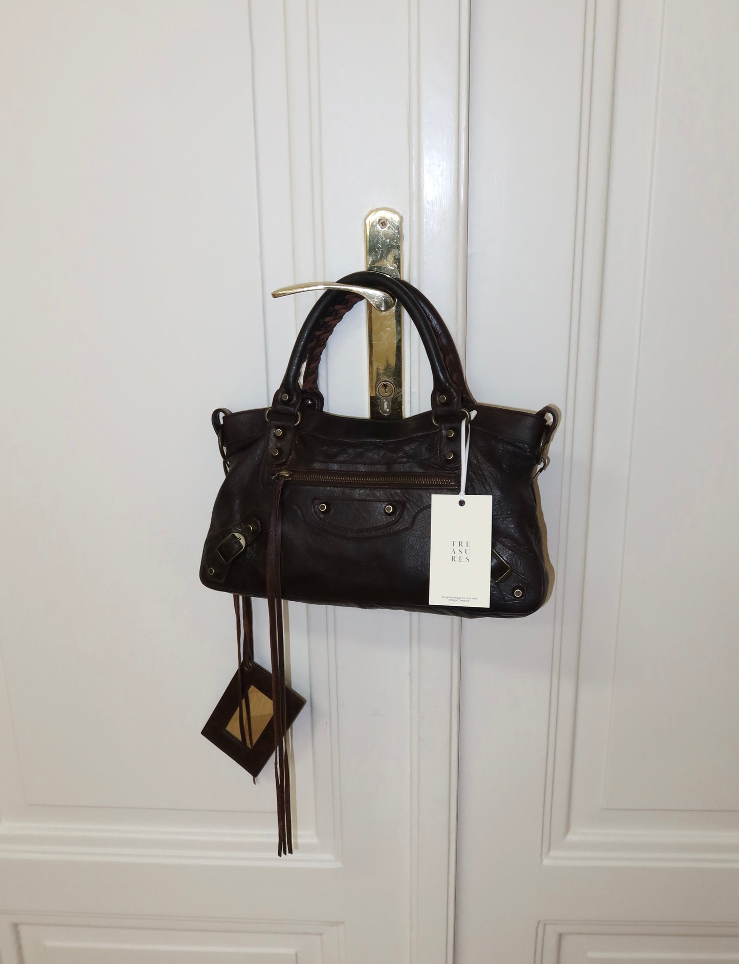 BALENCIAGA FIRST “SMALL CITY” BAG BROWN