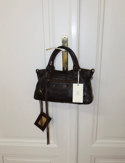 BALENCIAGA FIRST “SMALL CITY” BAG BROWN