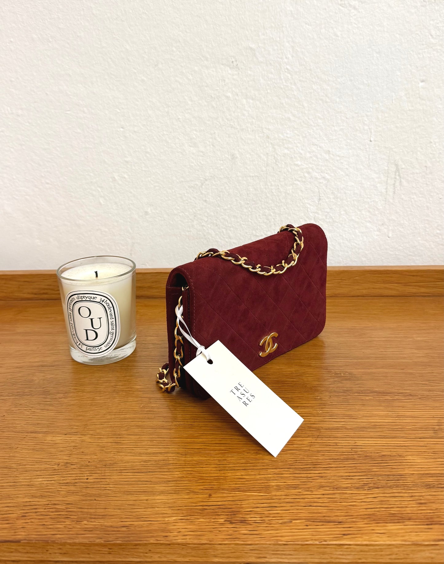 CHANEL SUEDE BORDEAUX WOC