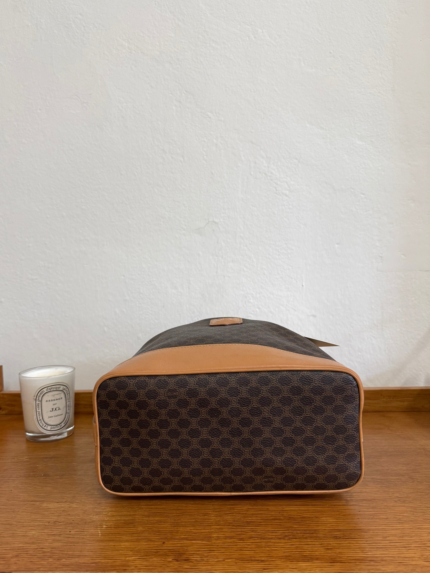 CELINE MACADAM BUCKET BAG & POUCH