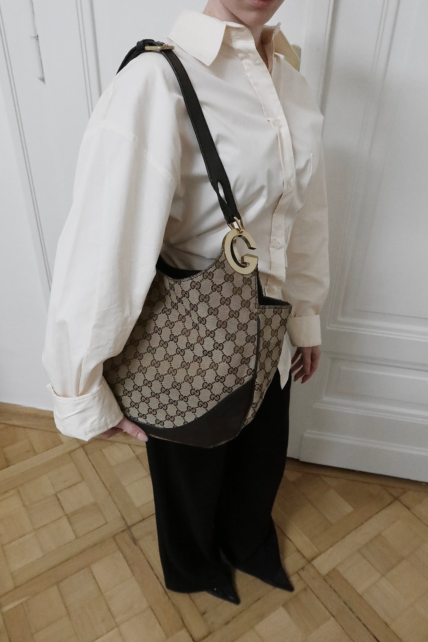 GUCCI GG MONOGRAM HOBO BAG