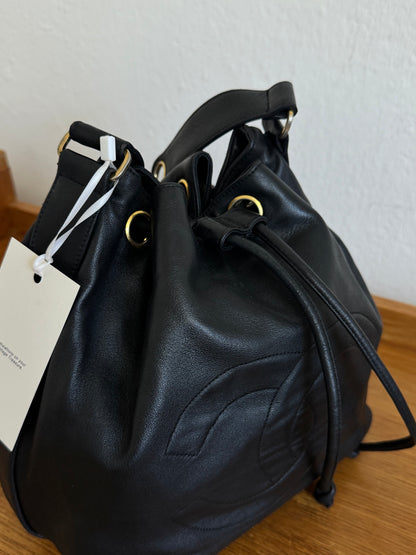 CHANEL BUCKET BAG CC LOGO & POUCH
