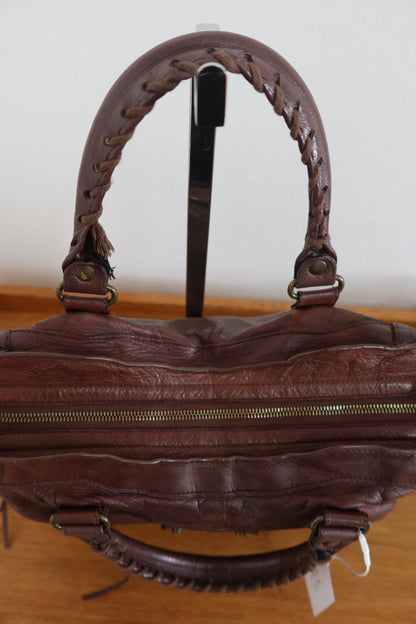 BALENCIAGA CITY BAG IN DARK BROWN
