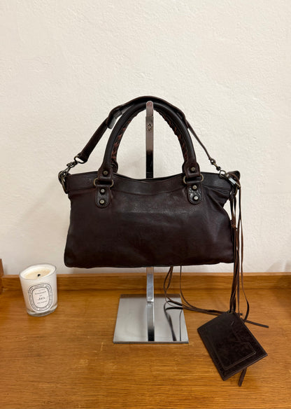 BALENCIAGA FIRST “SMALL CITY” BAG BROWN