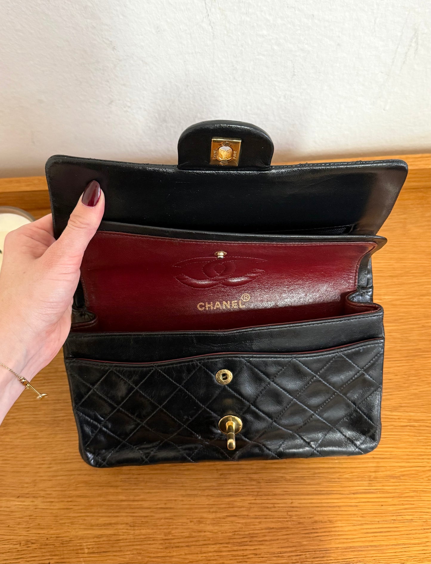 CHANEL CLASSIC DOUBLE FLAP BAG MEDIUM 24K GOLD