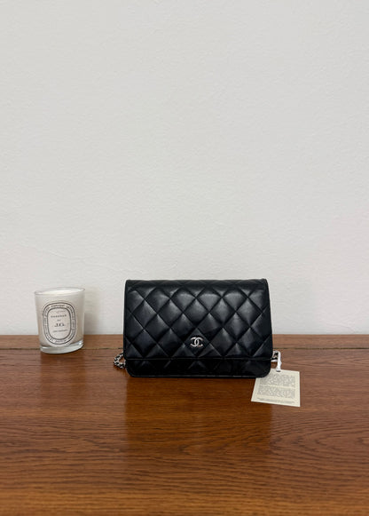 CHANEL WOC BLACK LAMBSKIN
