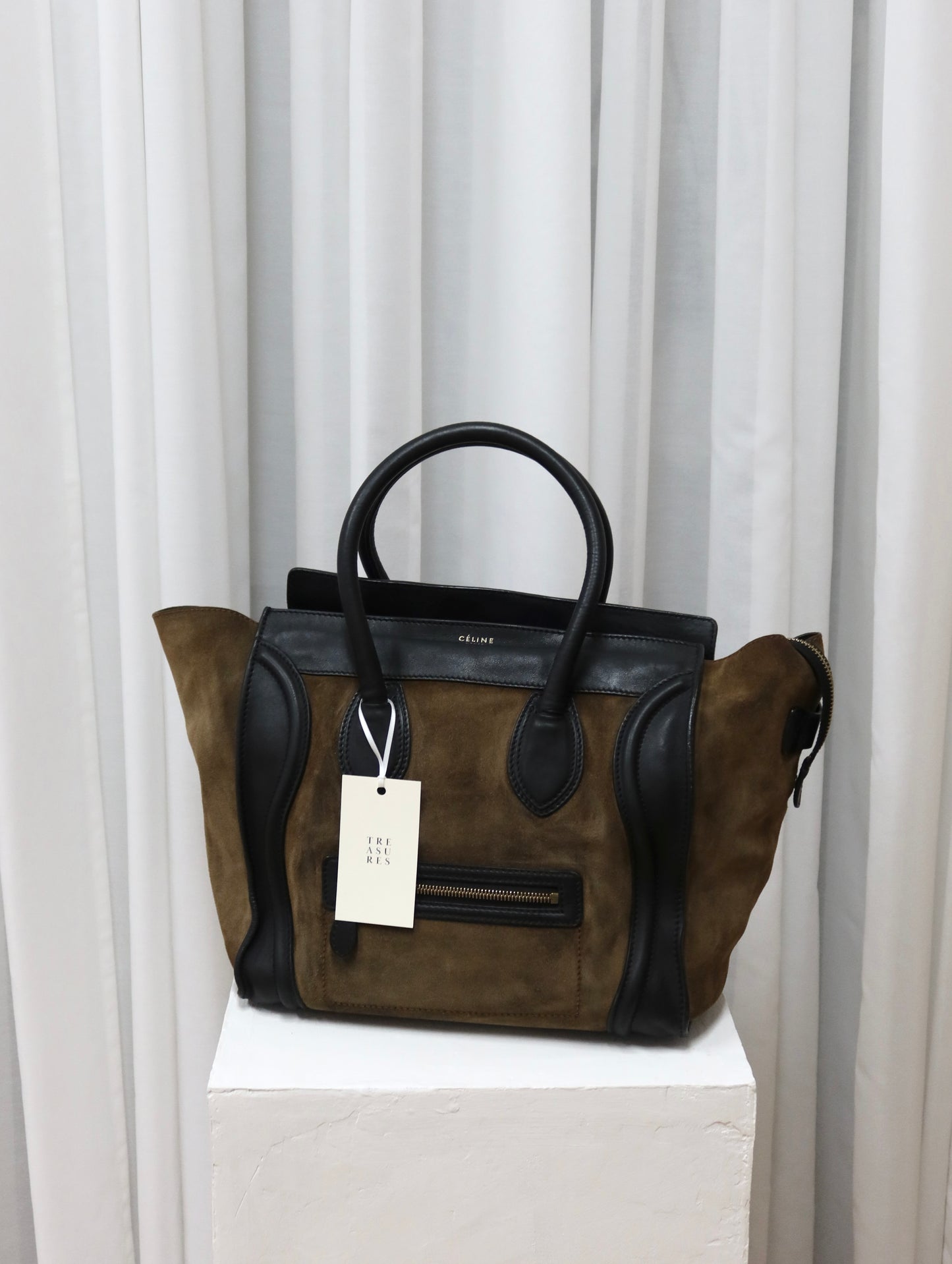 CELINE LUGGAGE BY PHOEBE PHILO SUEDE BAG